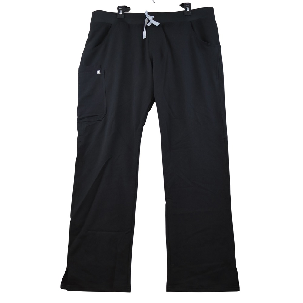 FIGS Womens XL Tall Kade Cargo Pants Black Technical Collection T21004T